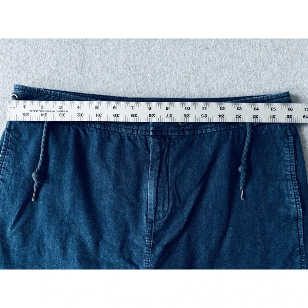 Dockers Dark Blue‎ Denim Jeans Skirt Skort Shorts Pockets Womens Size 8